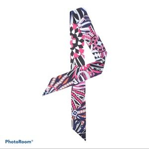 Pair (2) twilly bandana bandeau skinny scarf